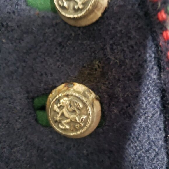 Vintage Trachtenmoden Alpentraum Wool Cardigan Jacket Womens 10 - Picture 4 of 13